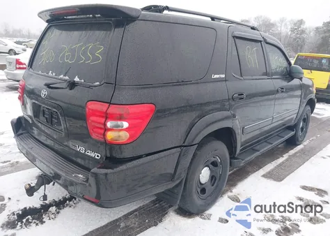 2001 Toyota Sequoia Limited V8 из США, поврежденный, VIN 5TDBT48A11S019577